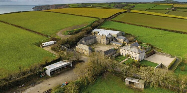 Mixed farm tenancy in stunning Cornish location on market