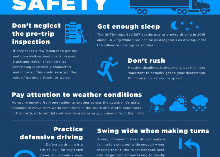 Daily Infographic: Tips for trucker safety