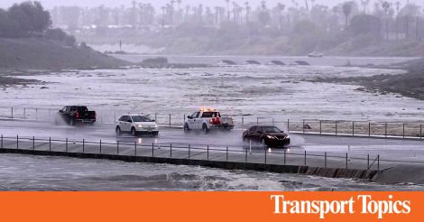 Hilary Raining Rain From Hilary Swamps California Roads
