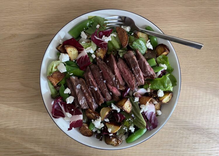 A Steak Salad Recipe That Makes the Most of Spring Produce
