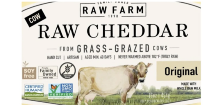 E. coli outbreak linked to RAW FARM raw milk cheese declared over