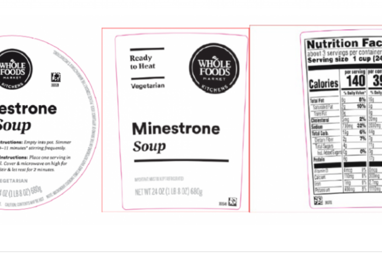 Whole Foods soup recalled because of undeclared shrimp