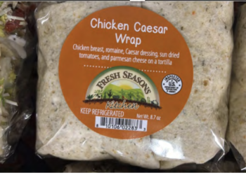 USDA issues warning about chicken wraps contaminated with Listeria