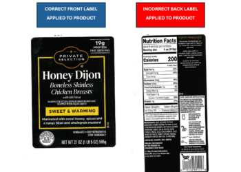 USDA issues warning about chicken breast products with undeclared allergens