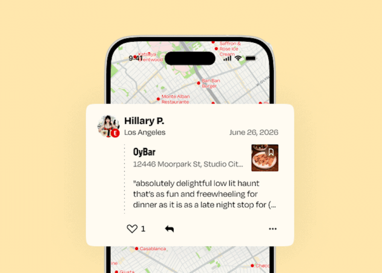 The Eater App Now Lets You Swap Dining Notes