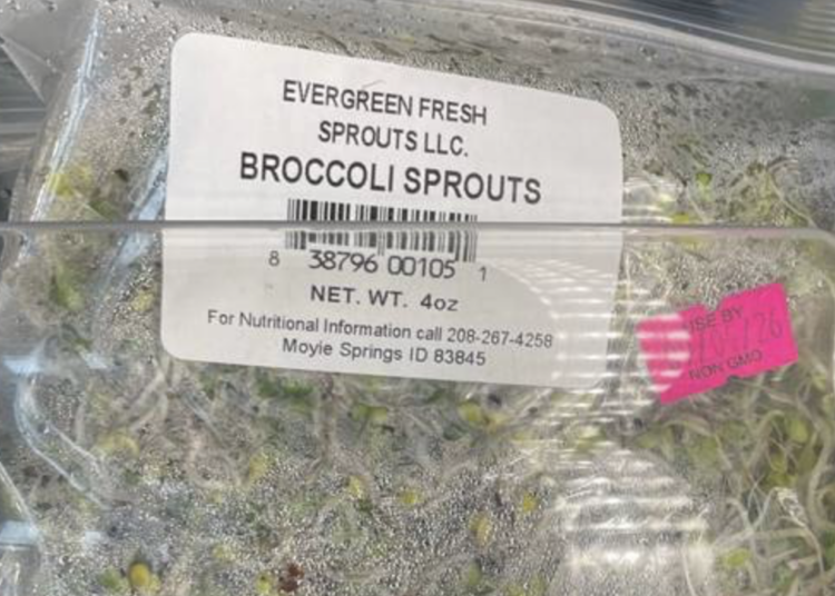 Salmonella outbreak linked to Evergreen Sprouts