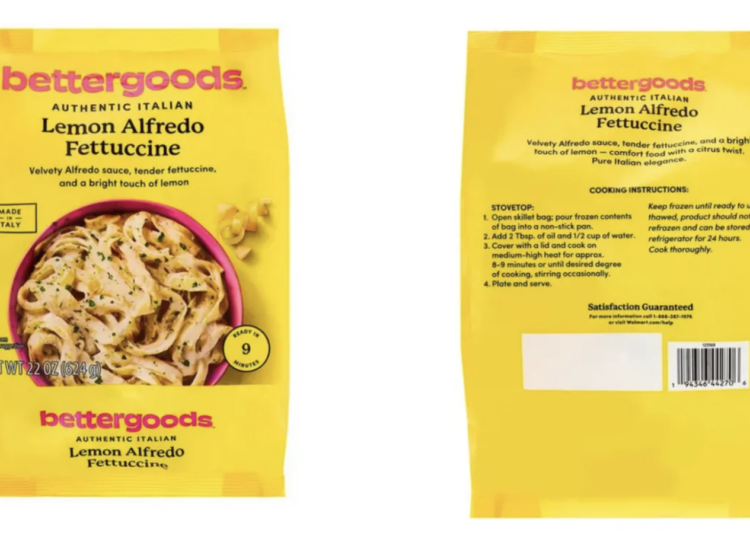 Pasta recall expanded to include all lots sold at Walmart stores